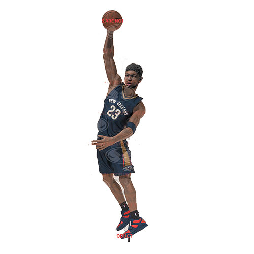 NBA SportsPicks Series 27 Anthony Davis Action Figure